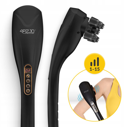 Купити Масажна подушка  4FIZJO Long Stick 7 в 1 Black  у Києві - фото №1